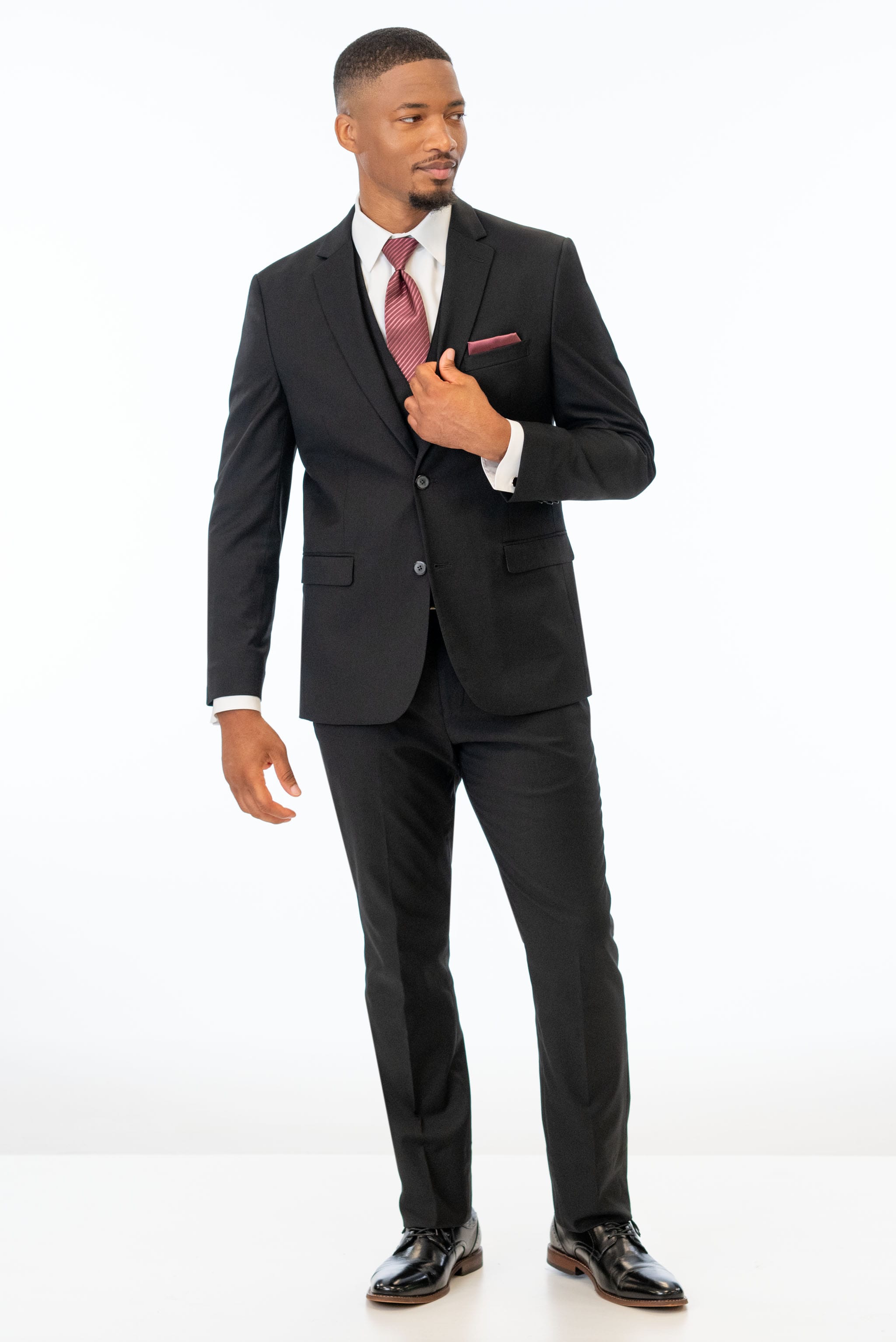 Black Stretch Slim Fit Suit Coat | Jim's Formal Wear Shop 38 Regular Black Stretch Slim Fit Suit Coat | Jim's Formal Wear Shop 38 Regular
