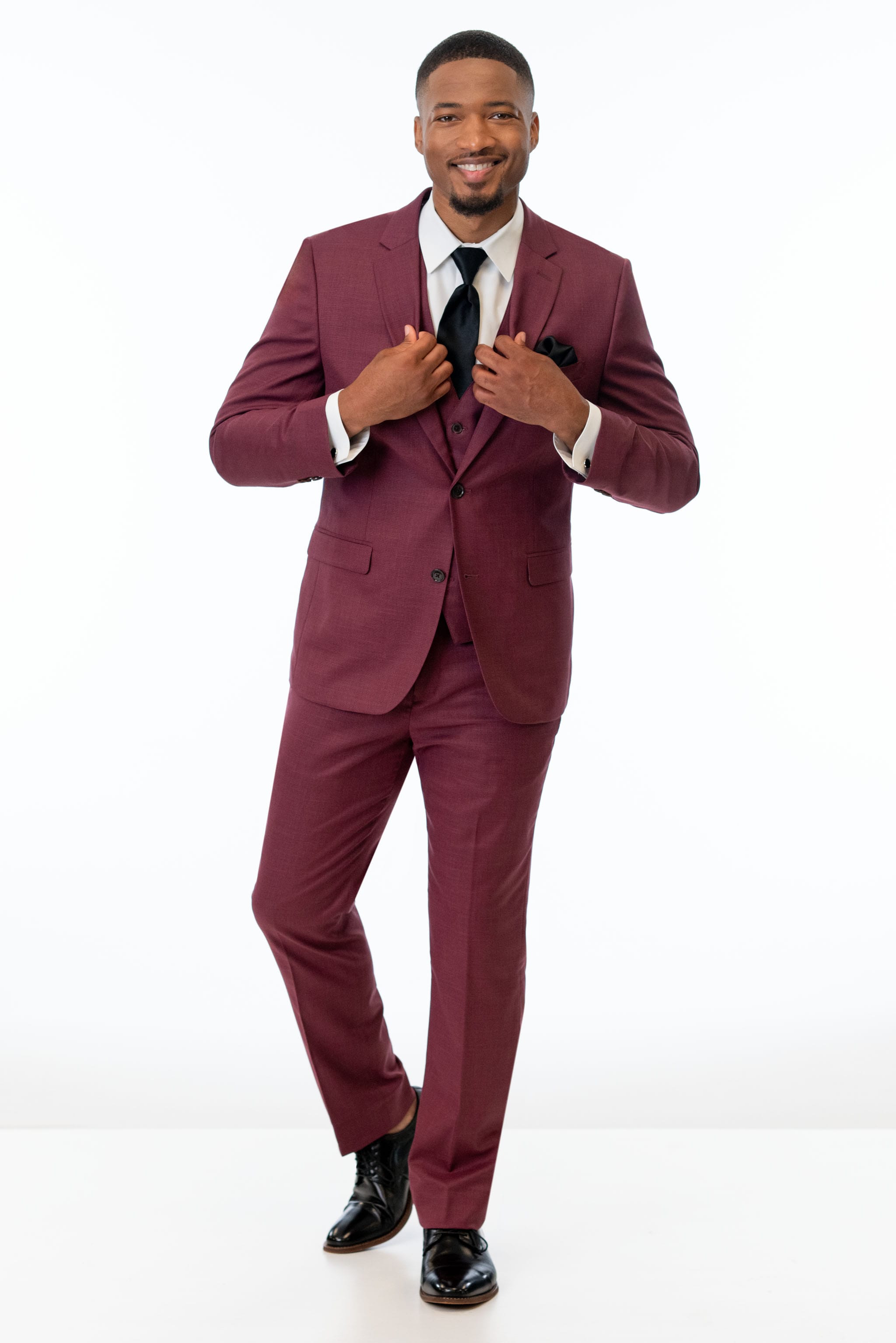 Brick Stretch Slim Fit Suit Coat