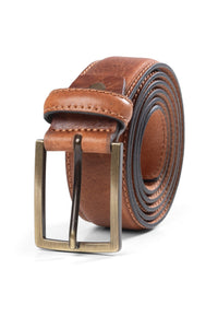 Alta Moda Tobacco Italian Leather Belt