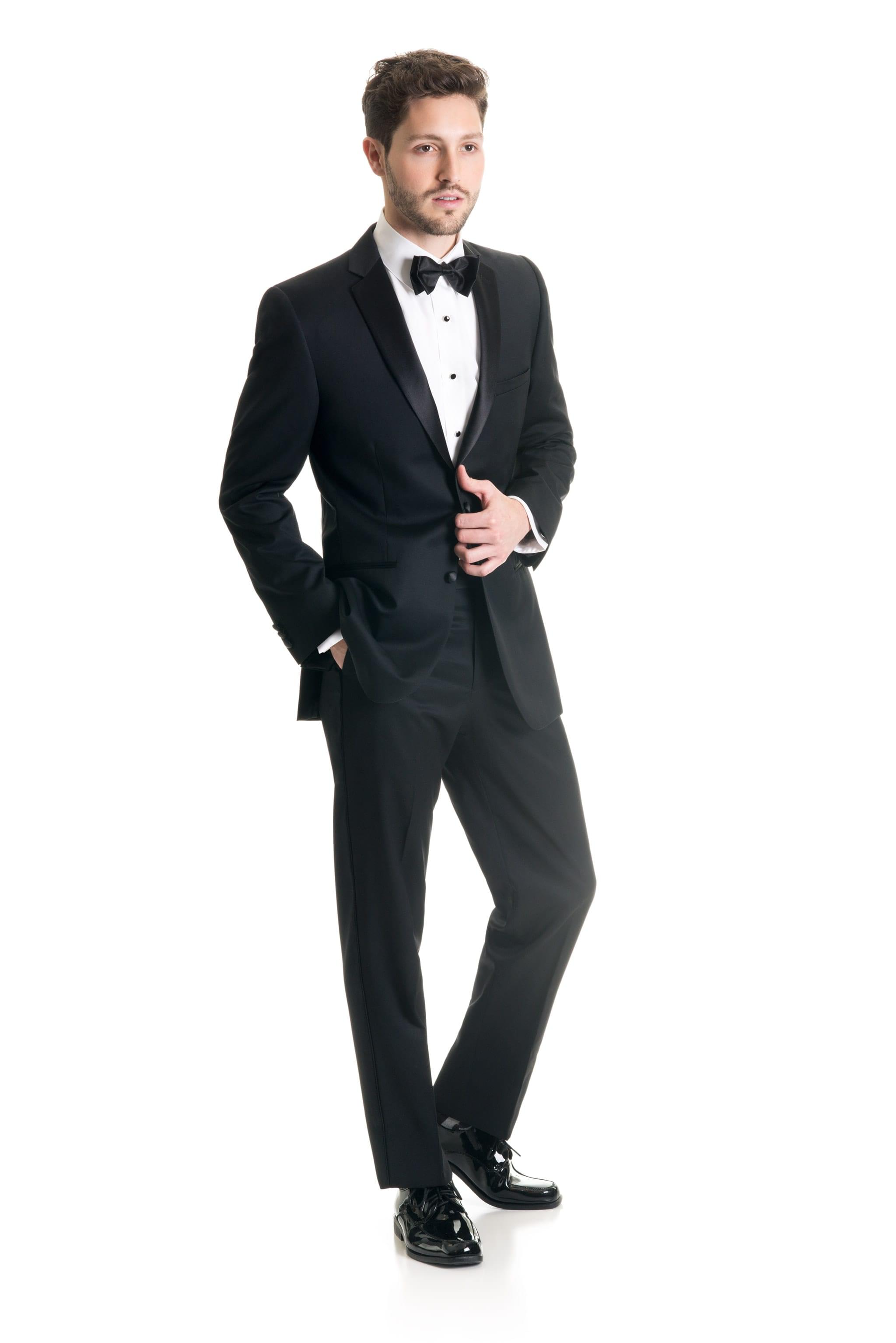 Black Slim Fit Tuxedo Coat Jim's Formal Wear Shop - Main Image