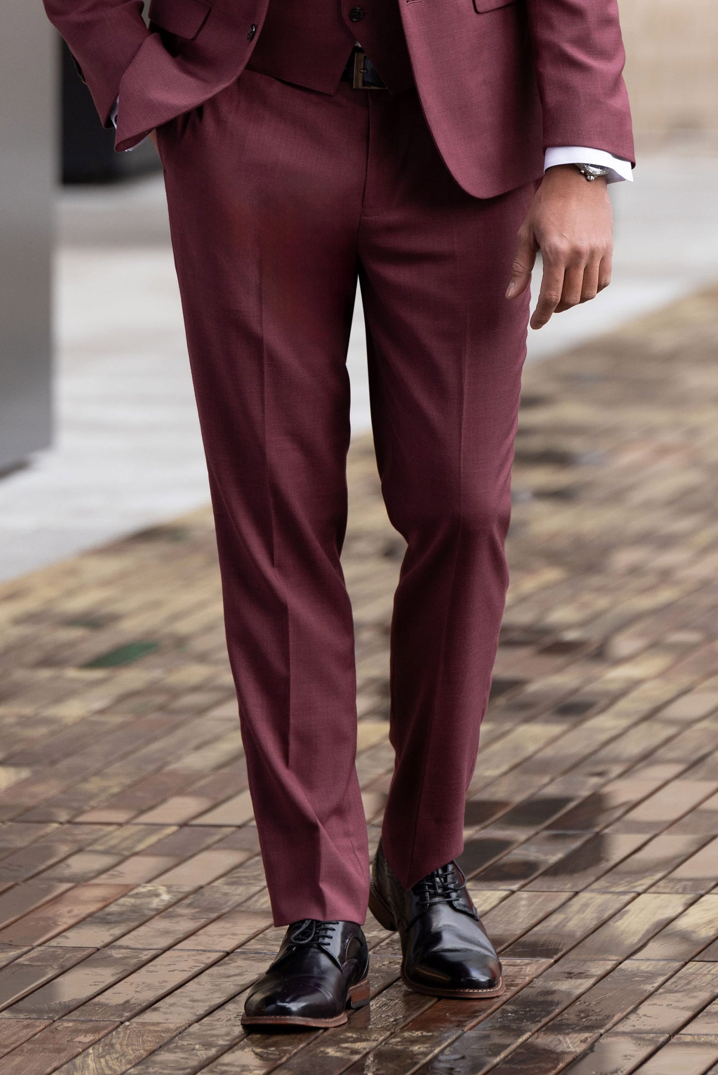 Couture 1910 Brick Stretch Slim Fit Suit Pants