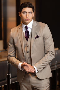 Couture 1910 Wheat Stretch Slim Fit Suit Coat