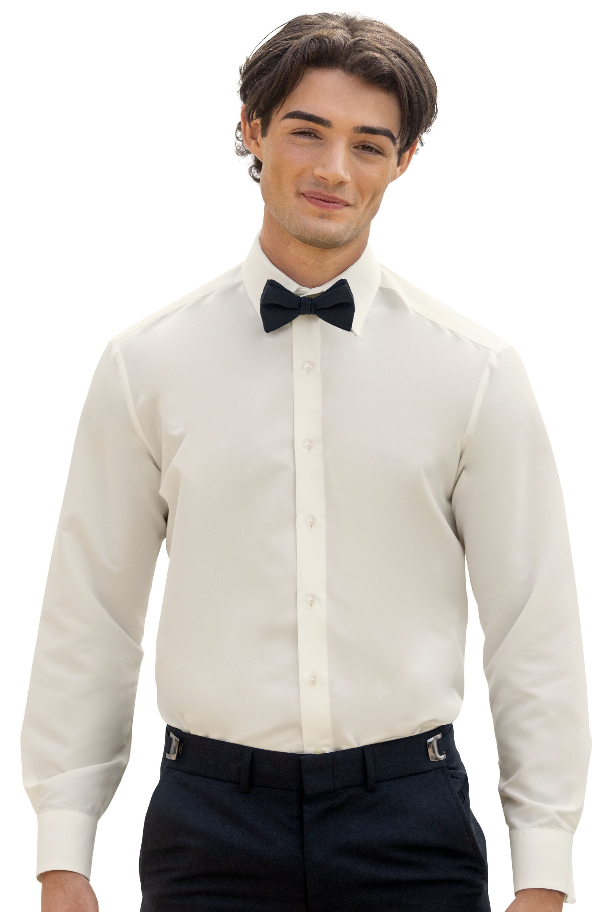 microfiber dress shirt Black Slim Fit Microfiber Shirt