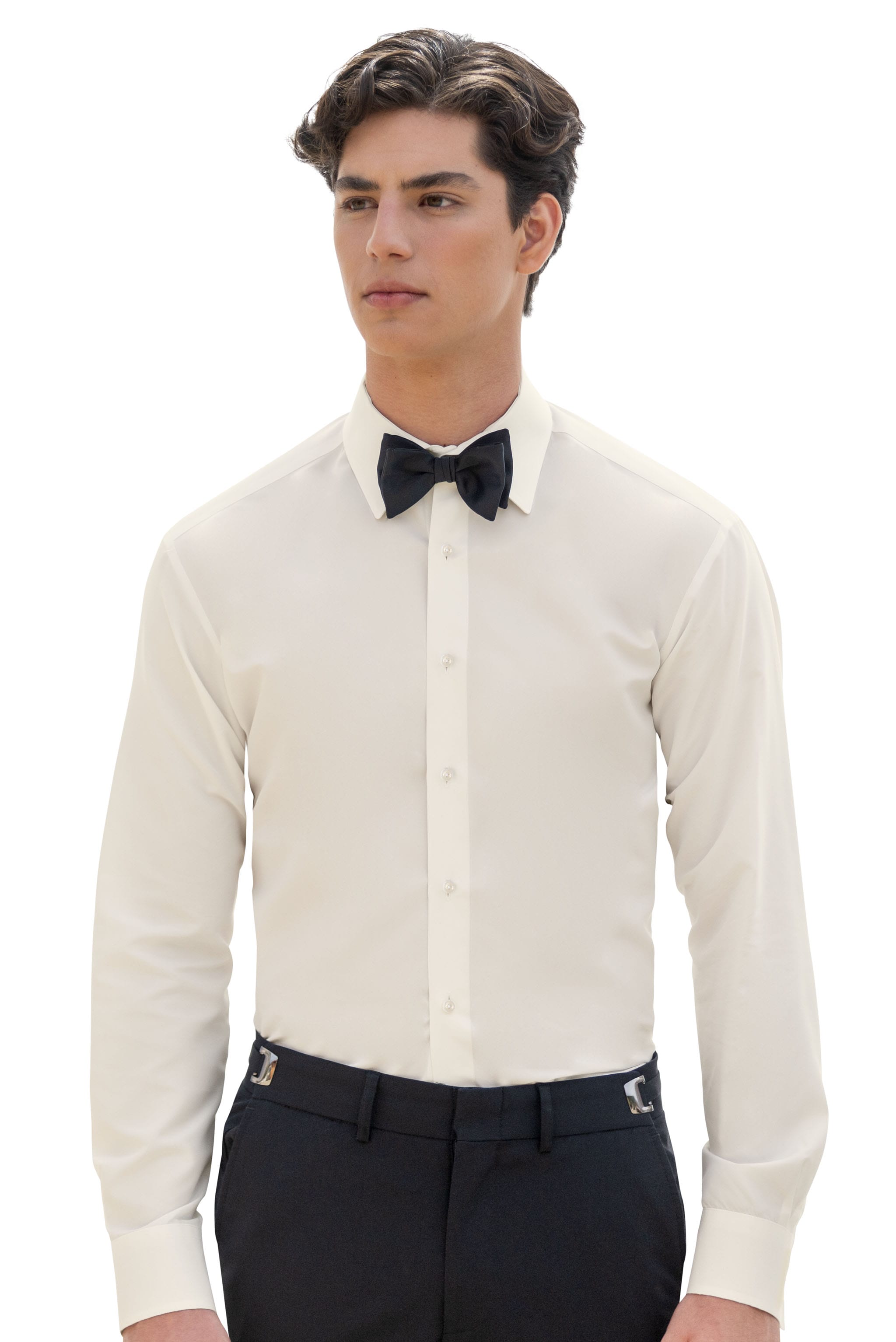 Ivory Slim Fit Microfiber Shirt | Jim's Formal Wear Shop 19/19.5 x 37 Ivory Slim Fit Microfiber Shirt | Jim's Formal Wear Shop 19/19.5 x 37