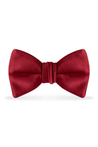 Solid Apple Red Bow Tie - Detail