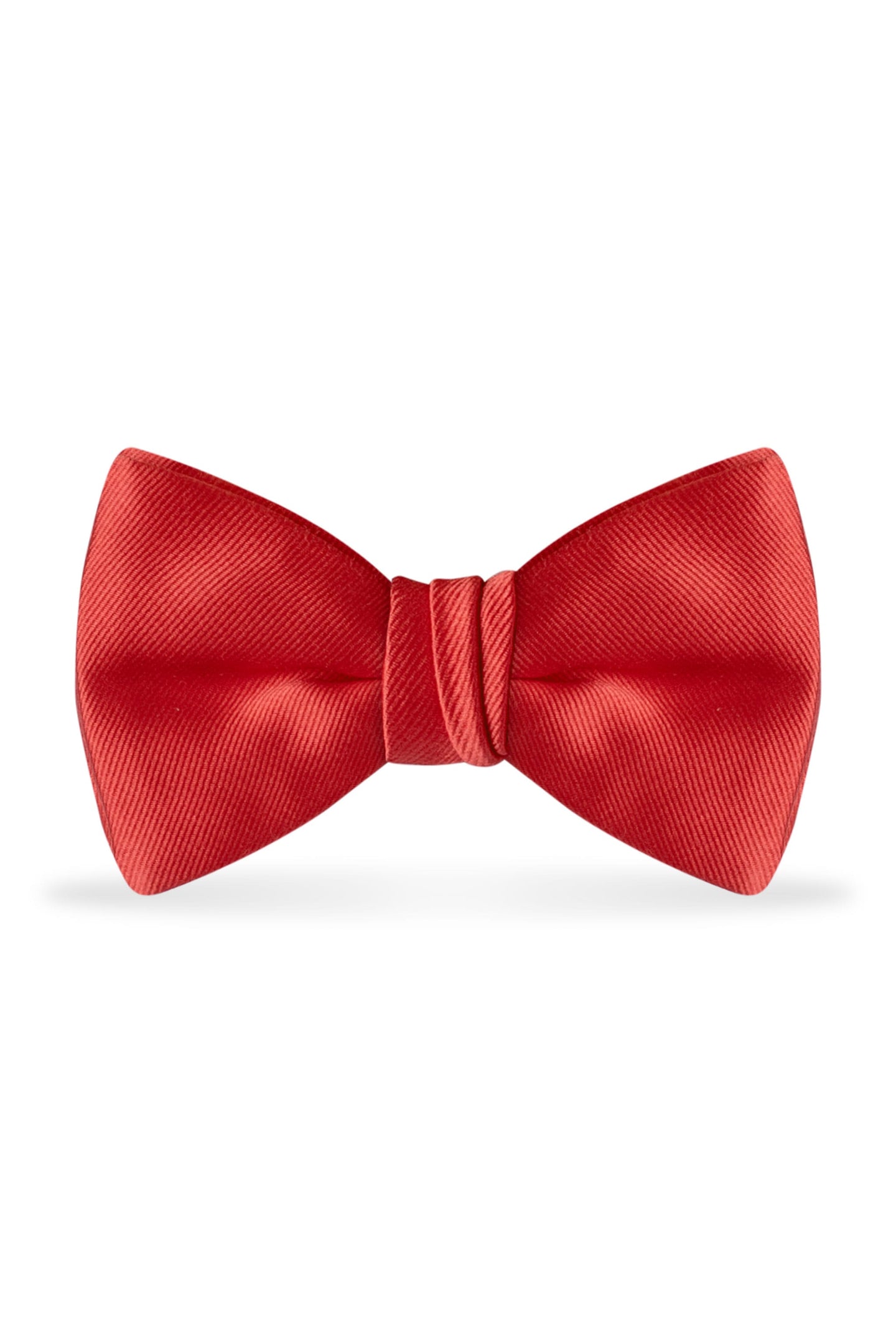 Solid Ferrari Red Bow Tie - Detail
