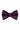 Solid Plum Bow Tie - Detail