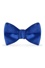 Solid Royal Blue Bow Tie - Detail
