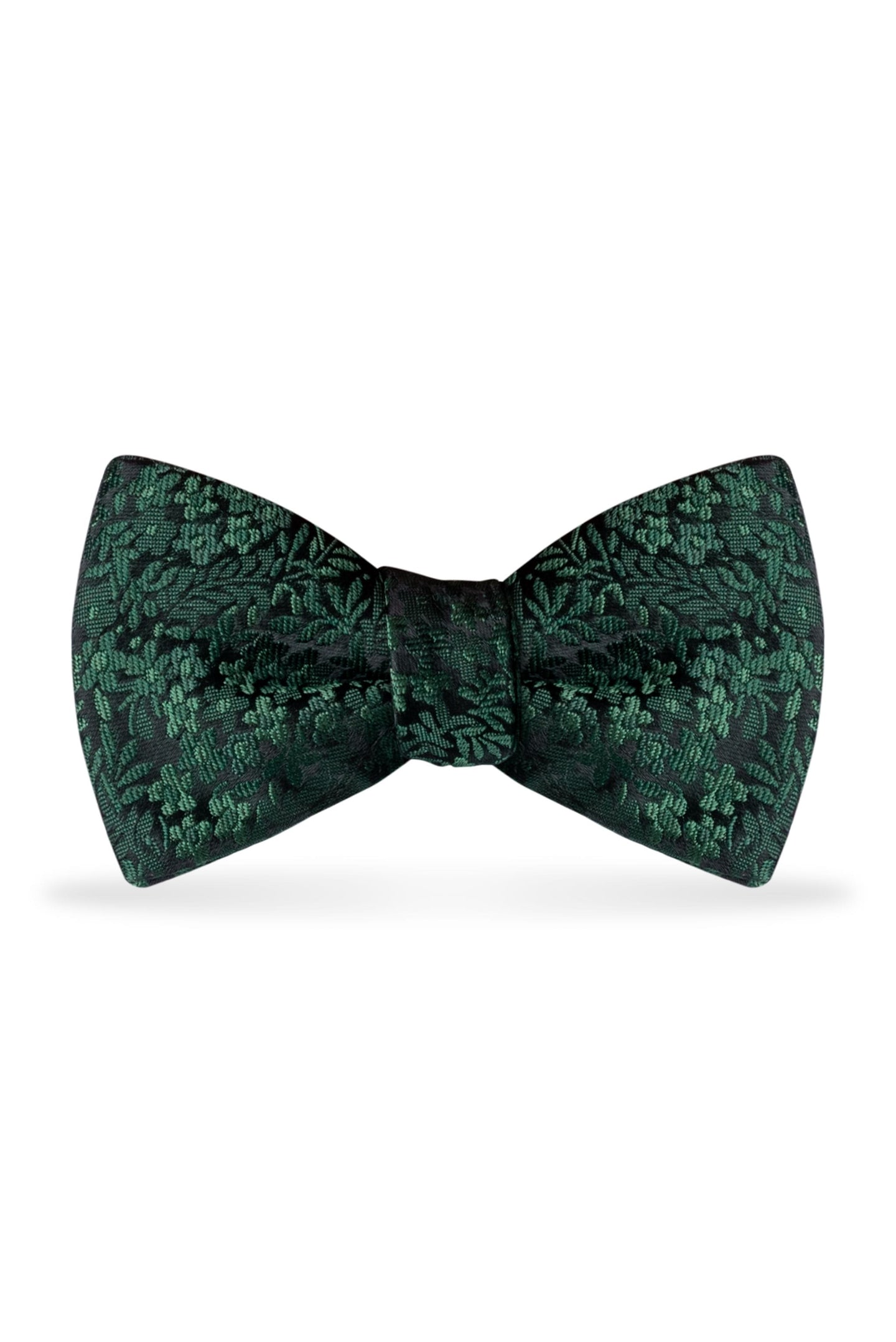 Floral Dark Green Bow Tie – Detail