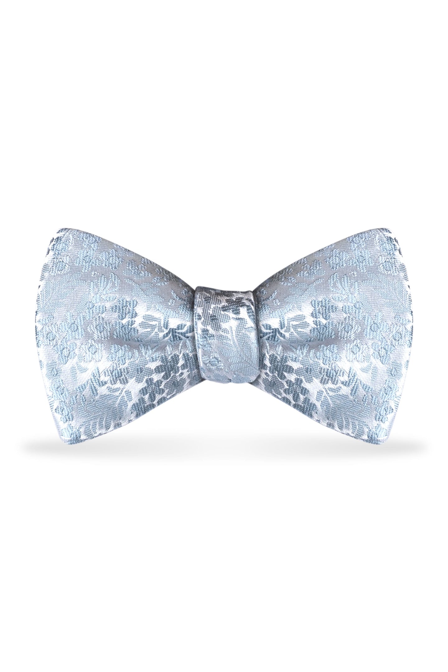 Floral Dusty Blue Bow Tie – Detail