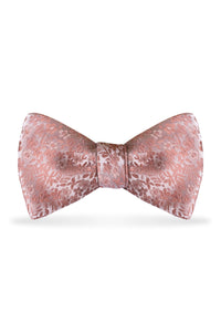 Floral Dusty Coral Bow Tie – Detail