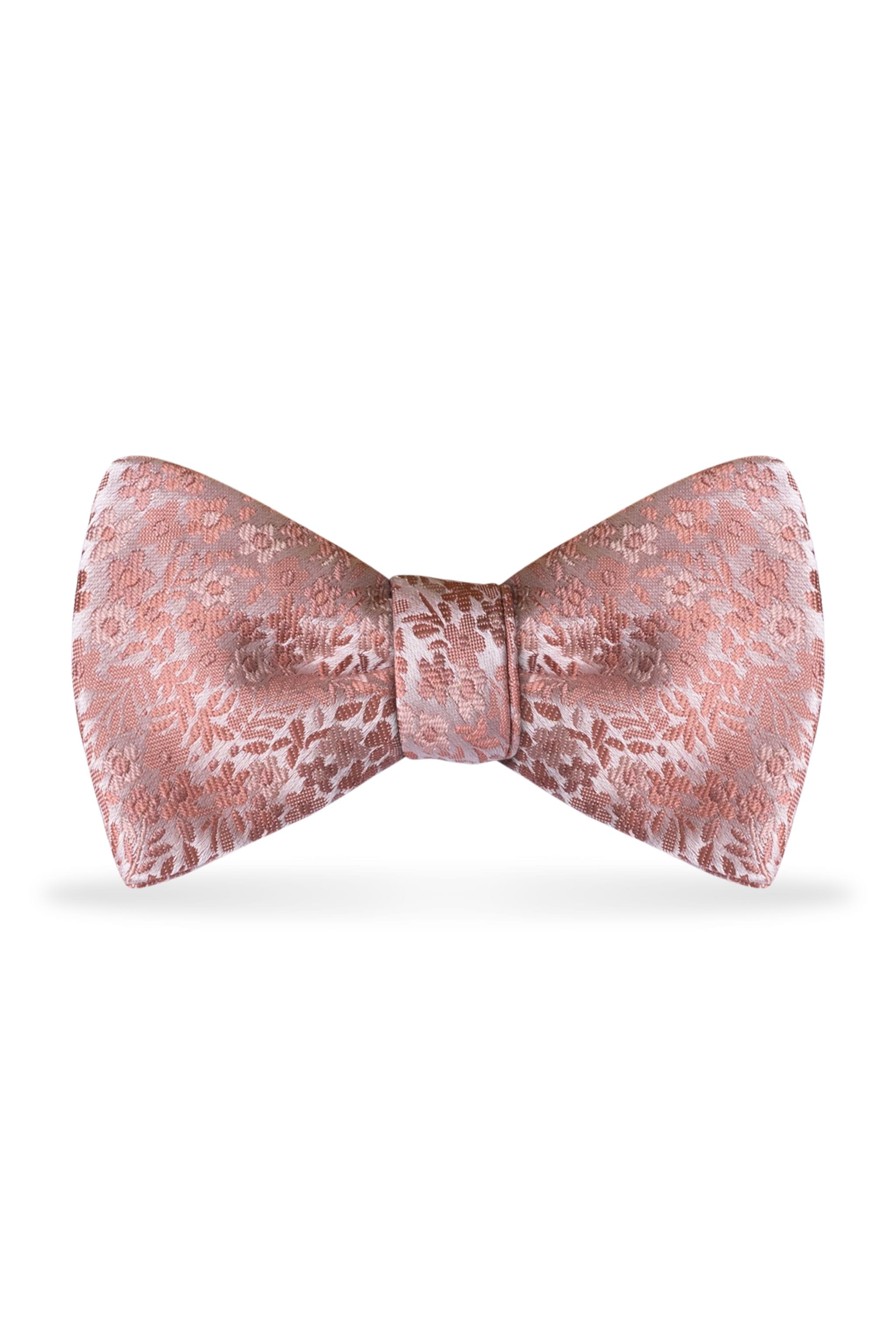 Floral Dusty Coral Bow Tie – Detail