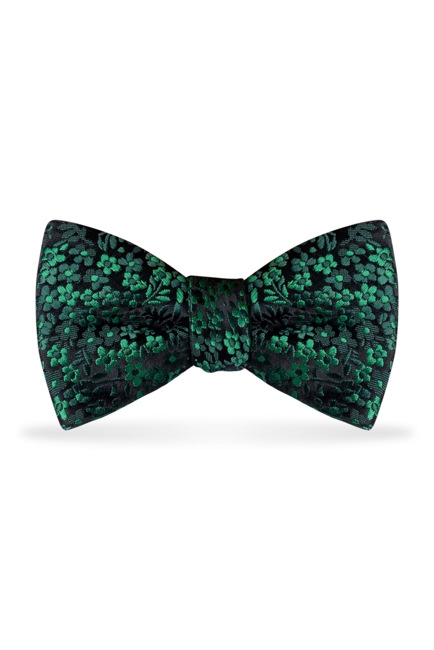 Floral Emerald Bow Tie – Detail