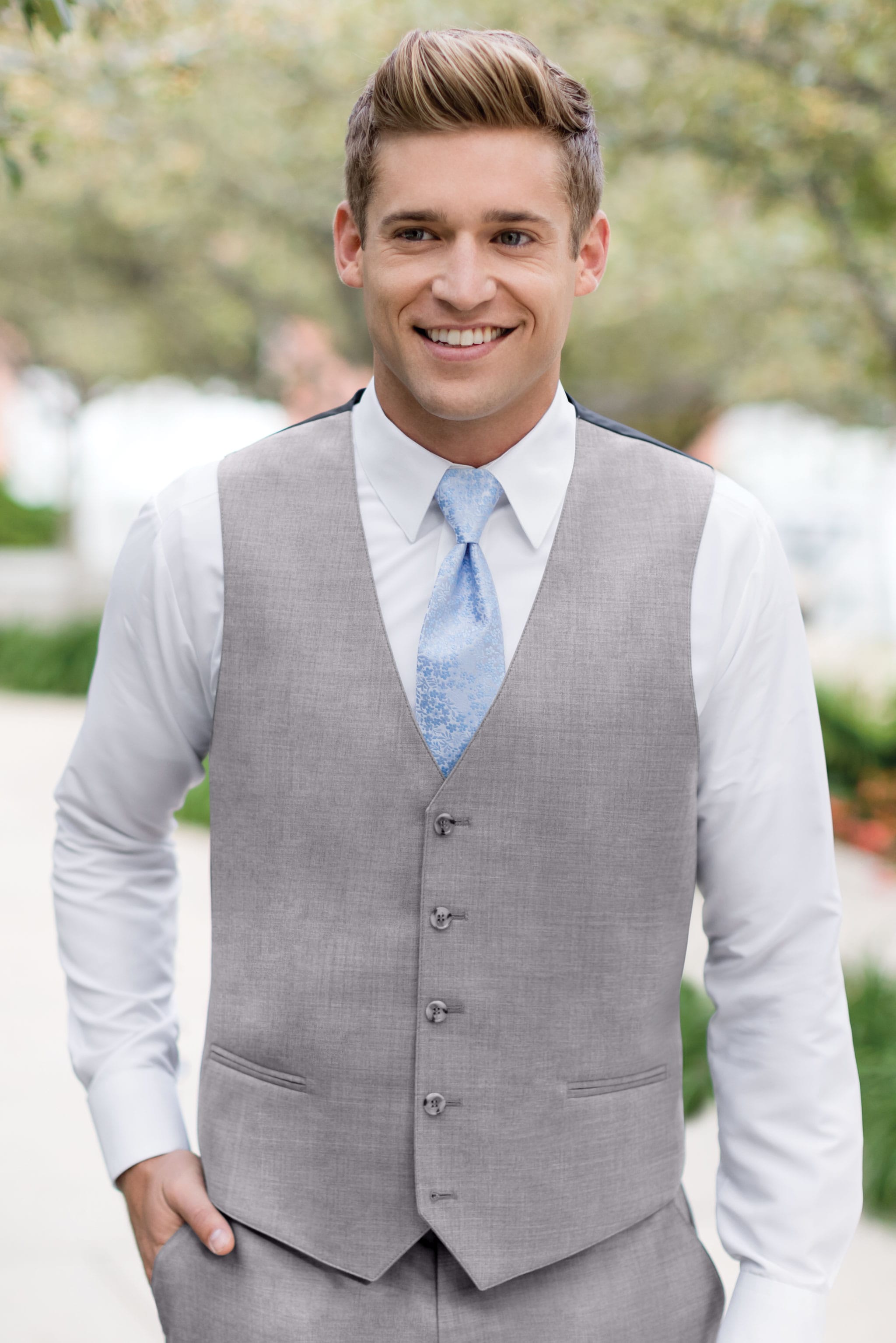 Suits With Vests In Style Heather Grey Clayton Suit Separates Vest