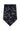 Floral Black Self-Tie Windsor Tie - Detail