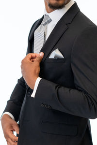 close up details of Michael Kors Performance Stretch Slim Fit Suit