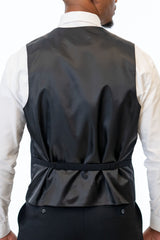 Back of Black Performance Stretch Vest