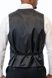 Back of Black Performance Stretch Vest