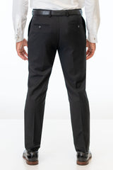 Back of Black Stretch Slim Fit Pants