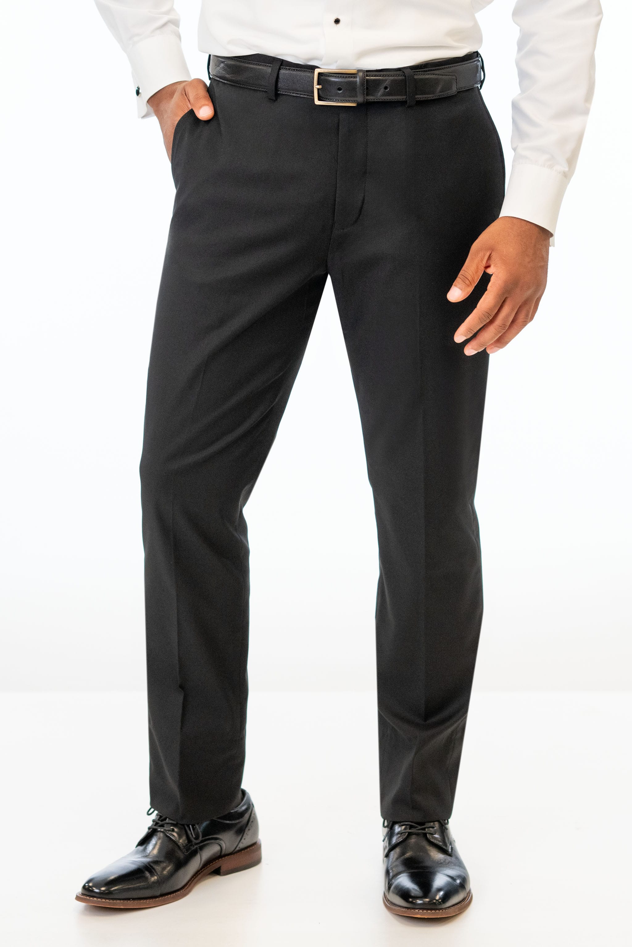 Black Stretch Slim Fit Pants
