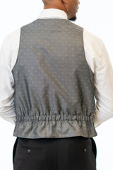 Back of Black Stretch Vest