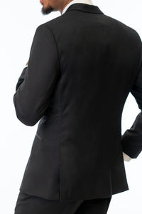 Black Stretch Tuxedo back
