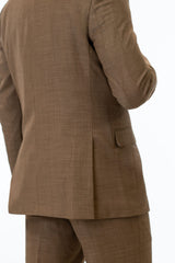 Details of the Brown Archer Slim Fit Suit