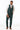 man wearing Dark Green Stretch Slim Fit Suit pants and vest