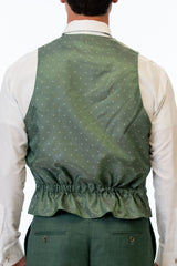 Back of Forest Green Stretch Vest