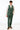 man wearing Forest Green Stretch Slim Fit Suit pants and vest