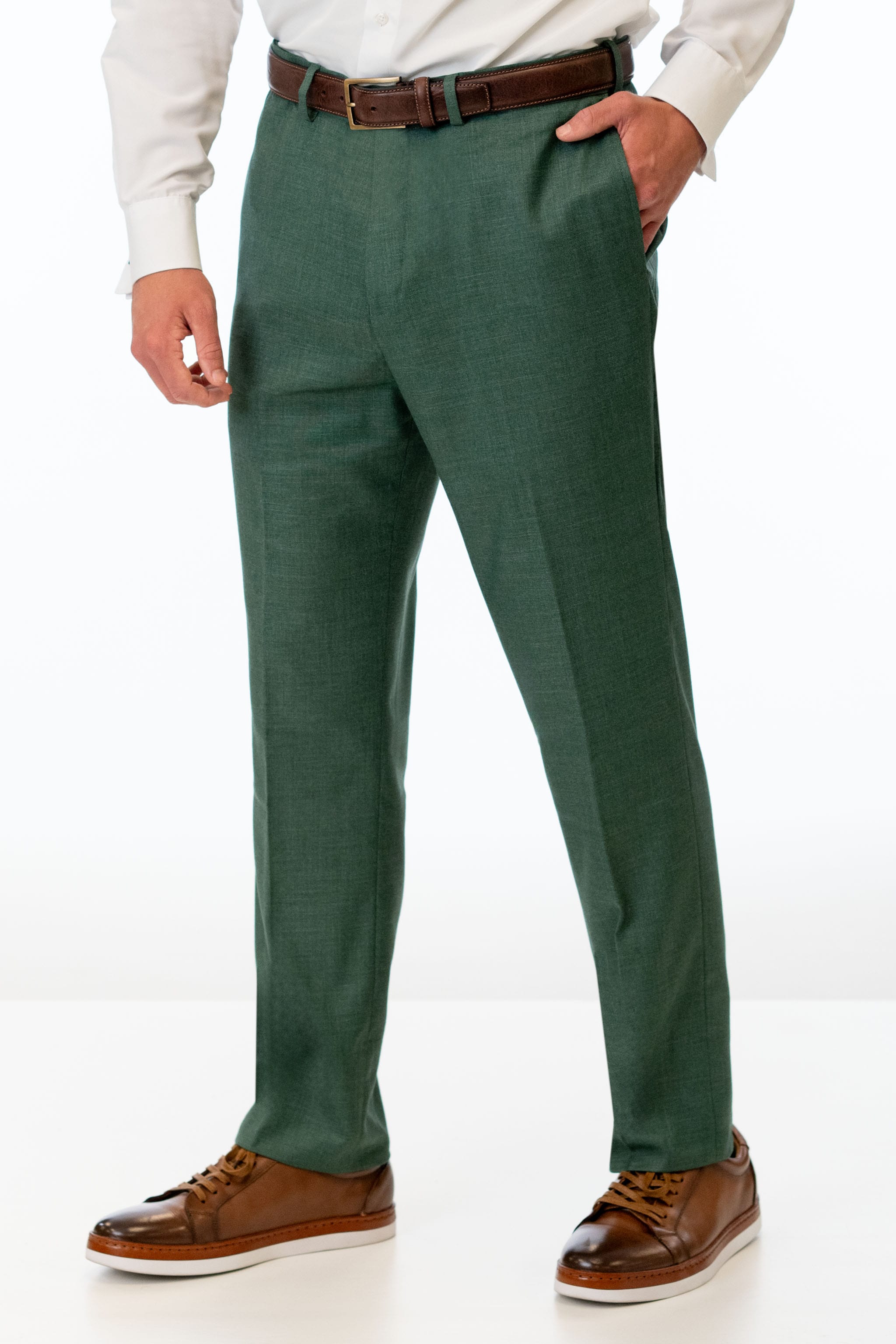 Forest Green Stretch Slim Fit Suit Pants - Jim's Formal Wear 44 Regular Forest Green Stretch Slim Fit Suit Pants - Jim's Formal Wear 44 Regular