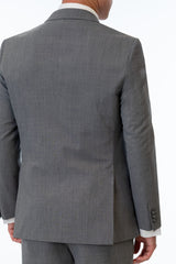Medium Grey Performance Stretch Suit back