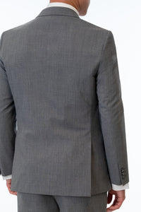 Medium Grey Performance Stretch Suit back