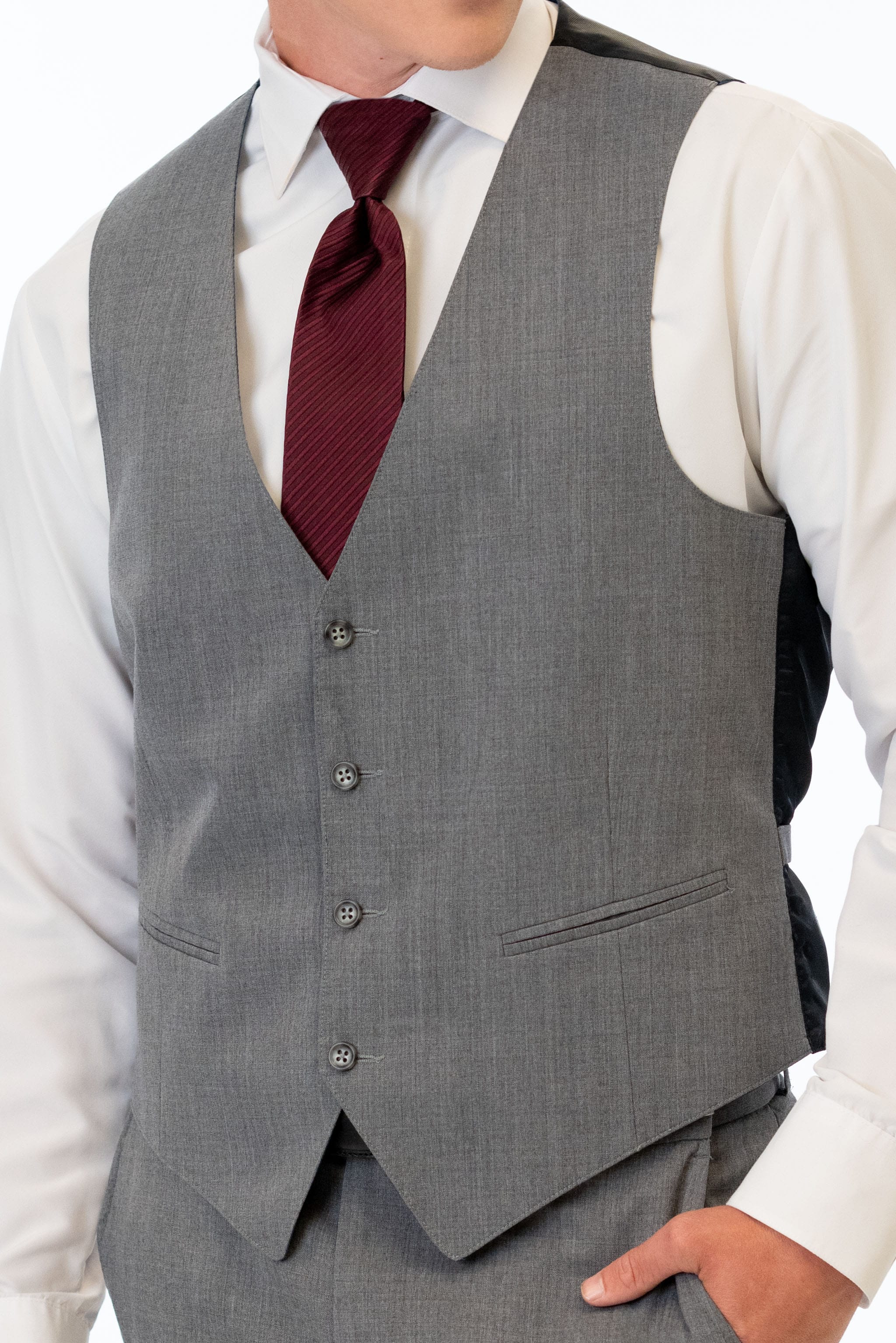 Medium Grey Performance Stretch Vest