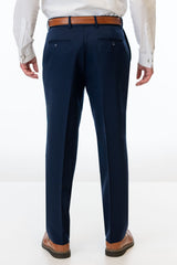 Back of Navy Sterling Slim Fit Suit Pants