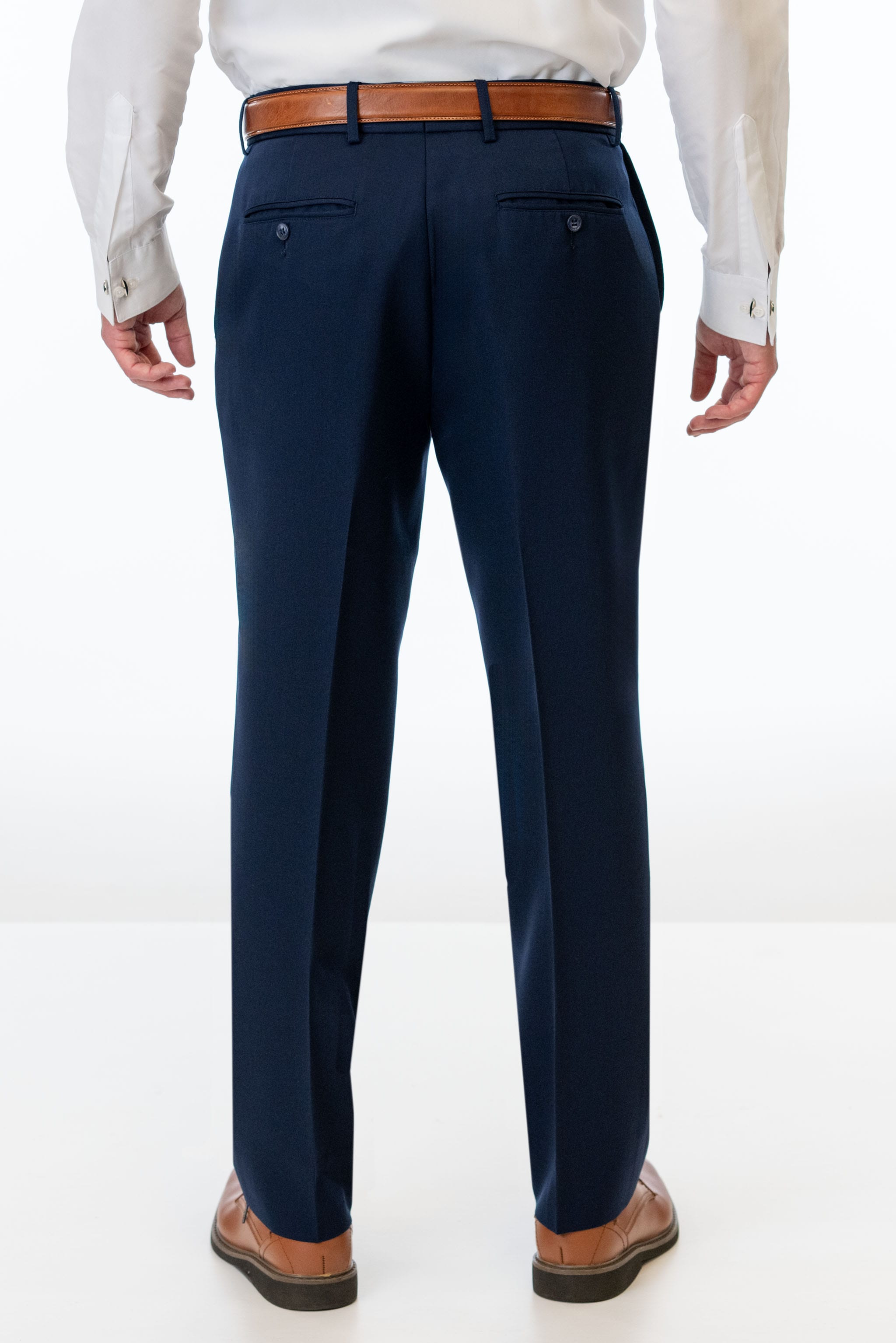 Back of Navy Sterling Slim Fit Suit Pants