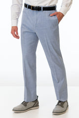 Oxford Blue Stretch Slim Fit Suit Pants