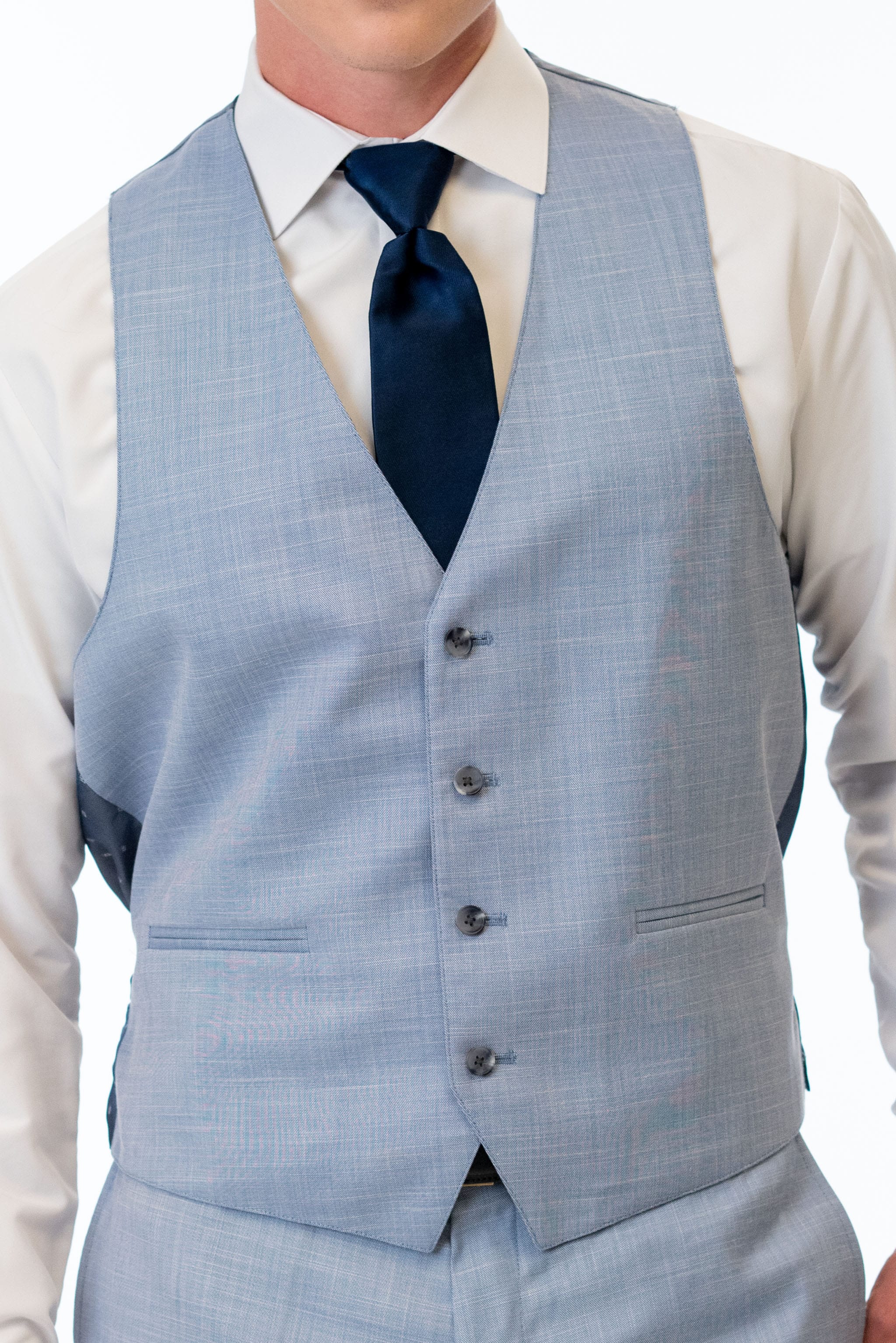 Oxford Blue Stretch Vest