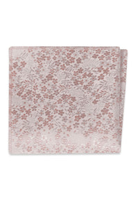 blush floral pocket square