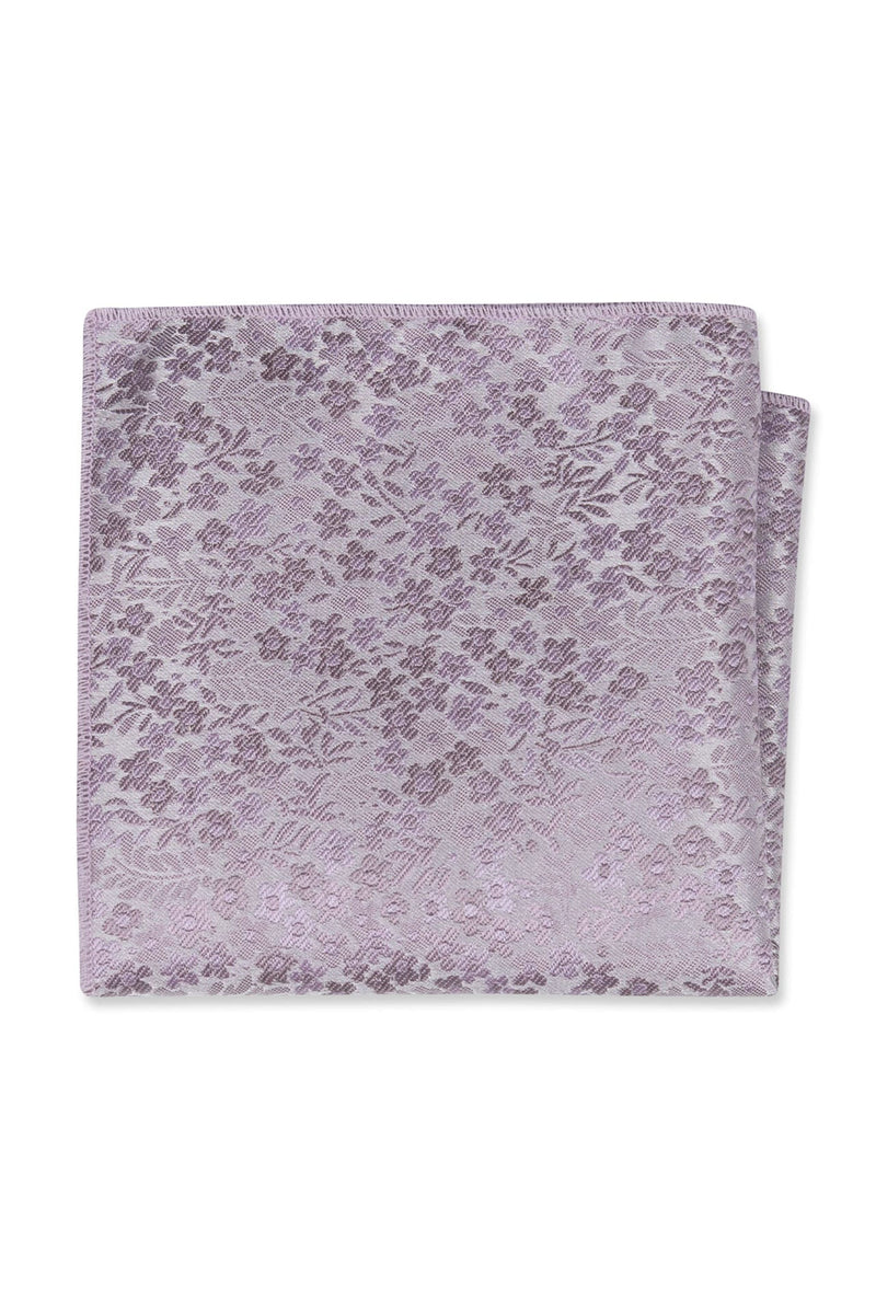 dusty lavender floral pocket square