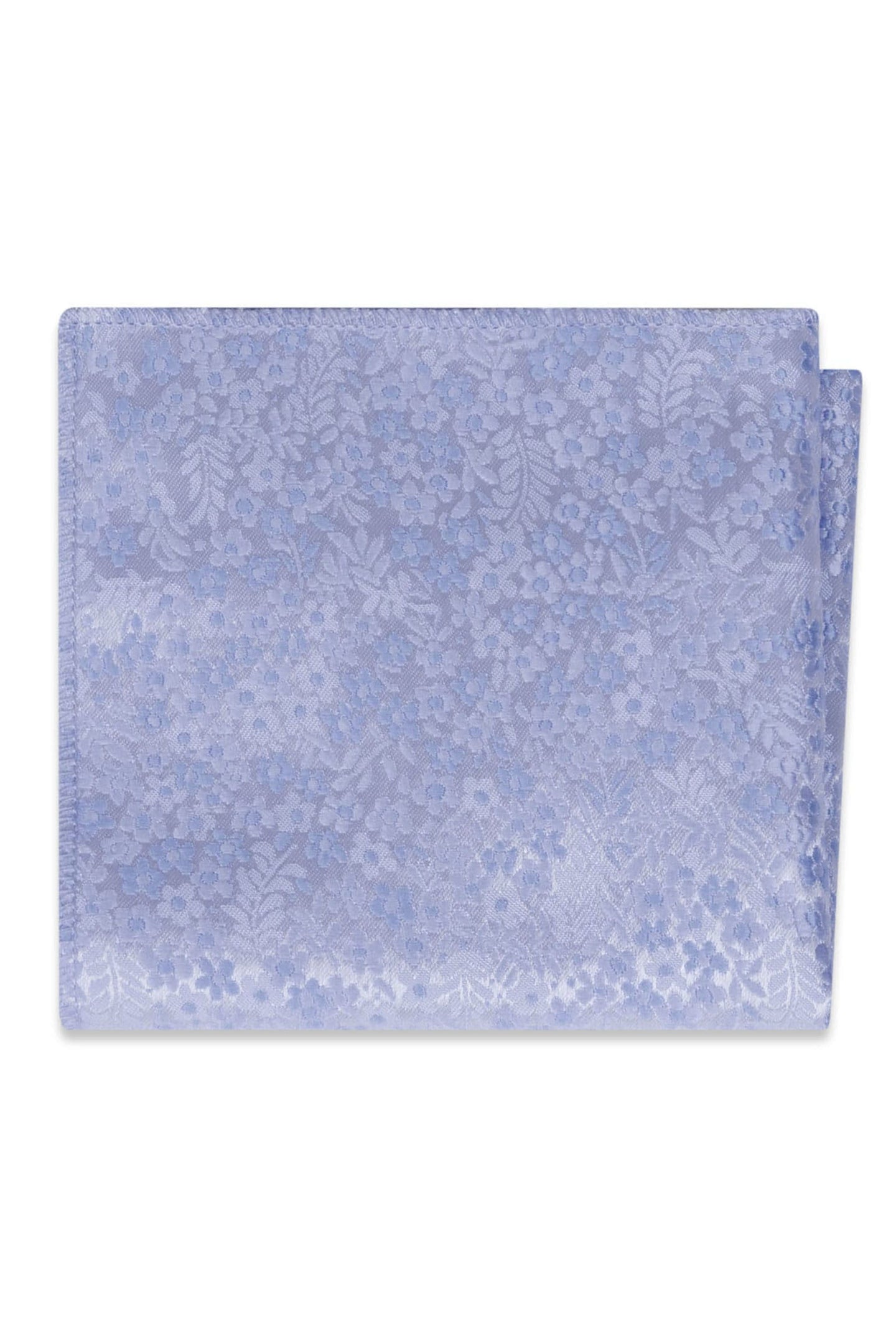 Lite Blue Floral Pocket Square