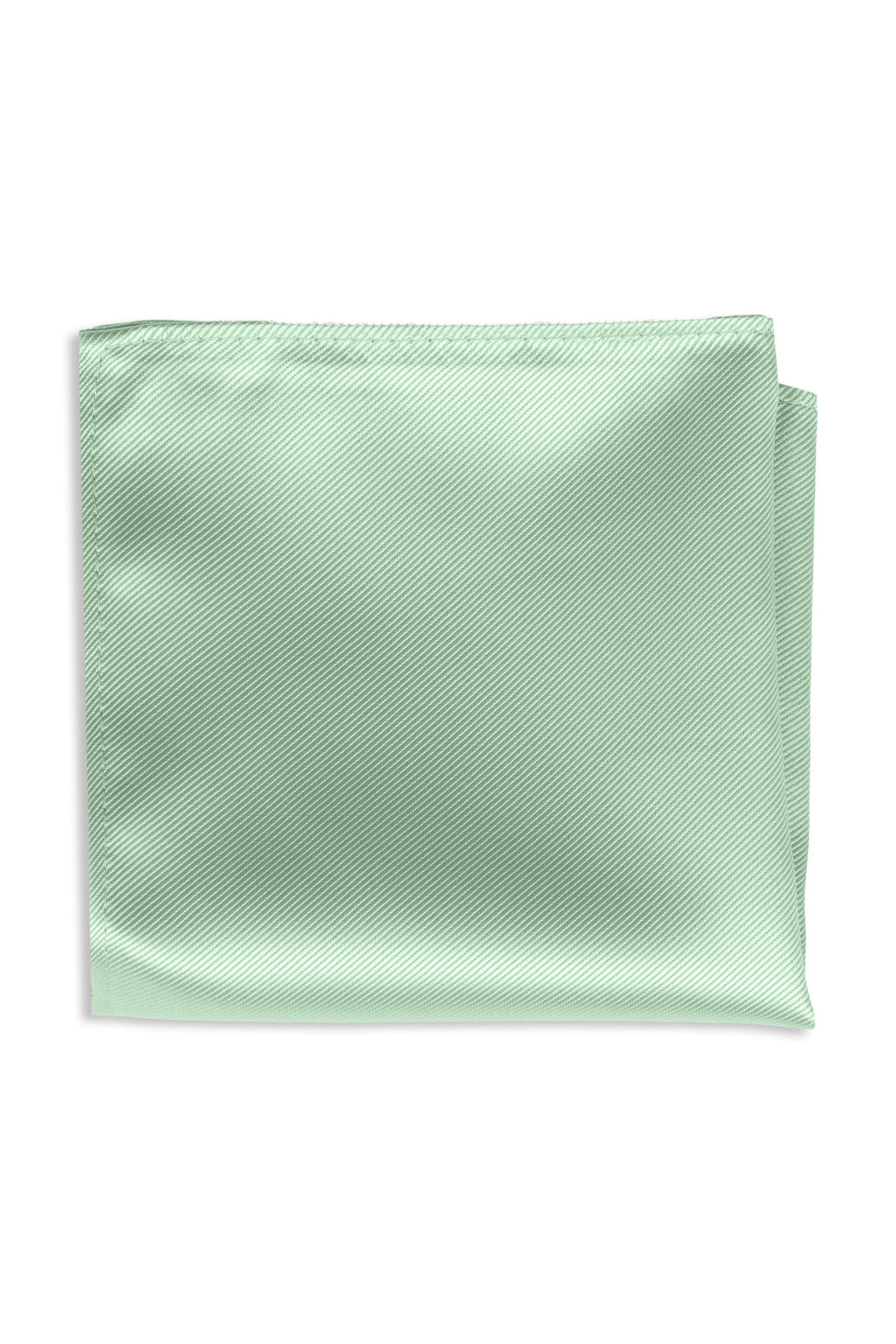 Agave solid pocket square folded