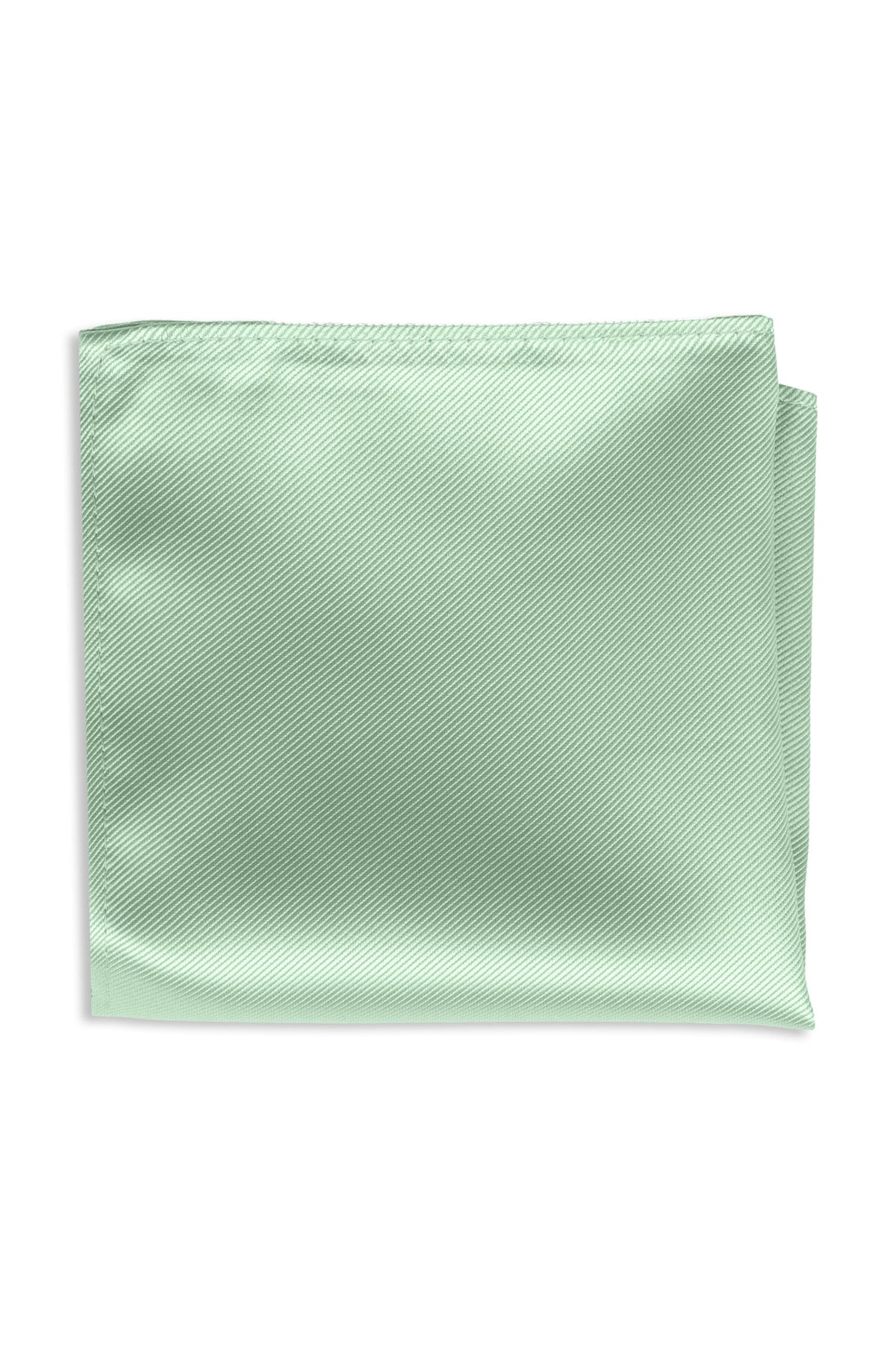 Agave solid pocket square folded