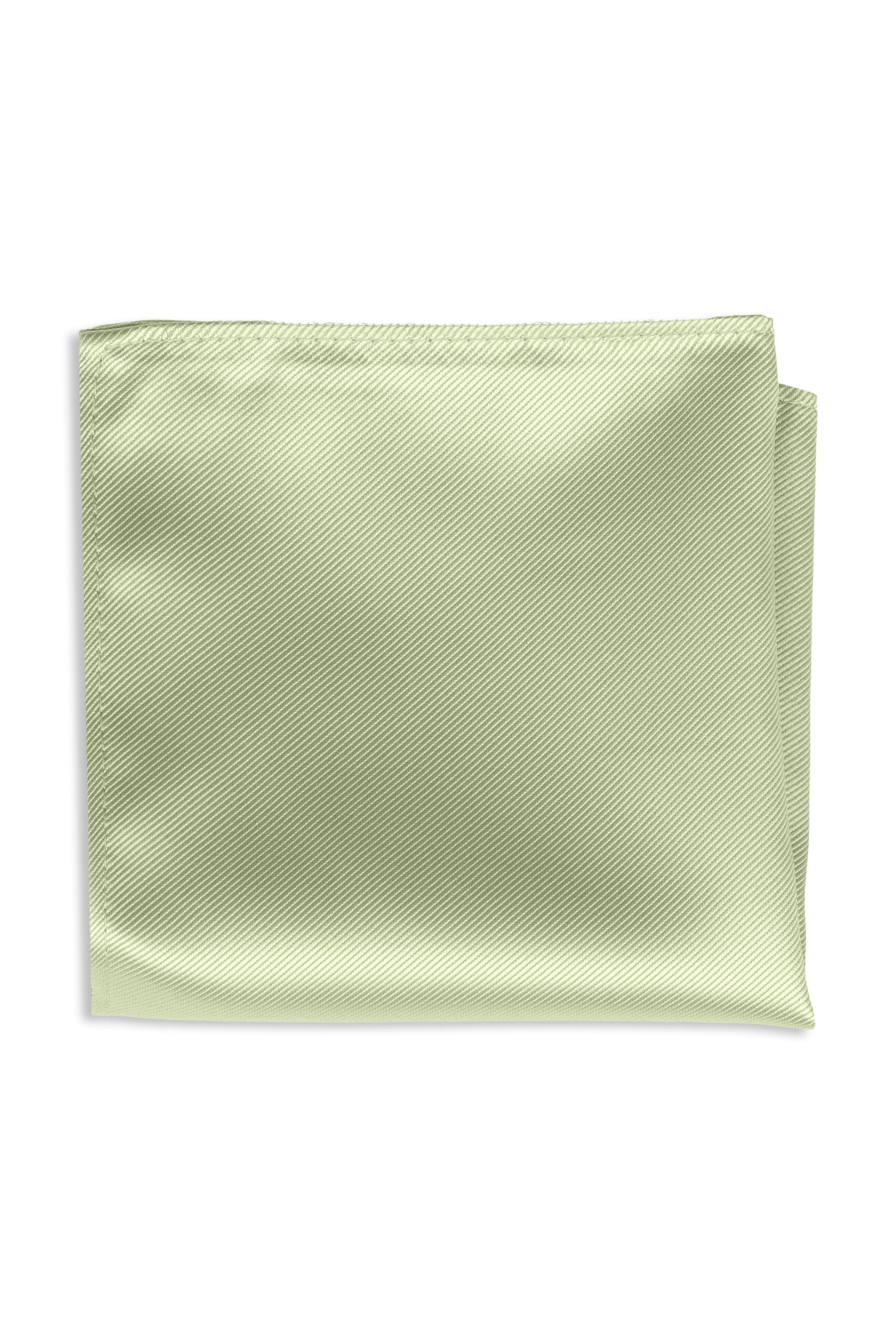 Pistachio solid pocket square folded
