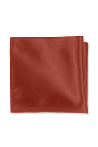 Rust Solid Pocket Square