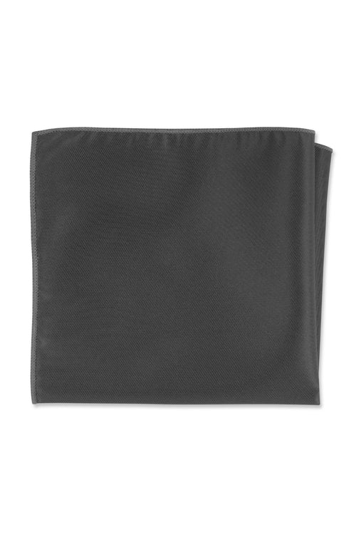 Charcoal Solid Pocket Square