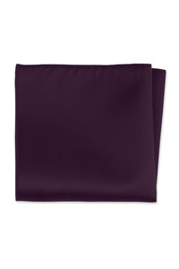 Plum Solid Pocket Square