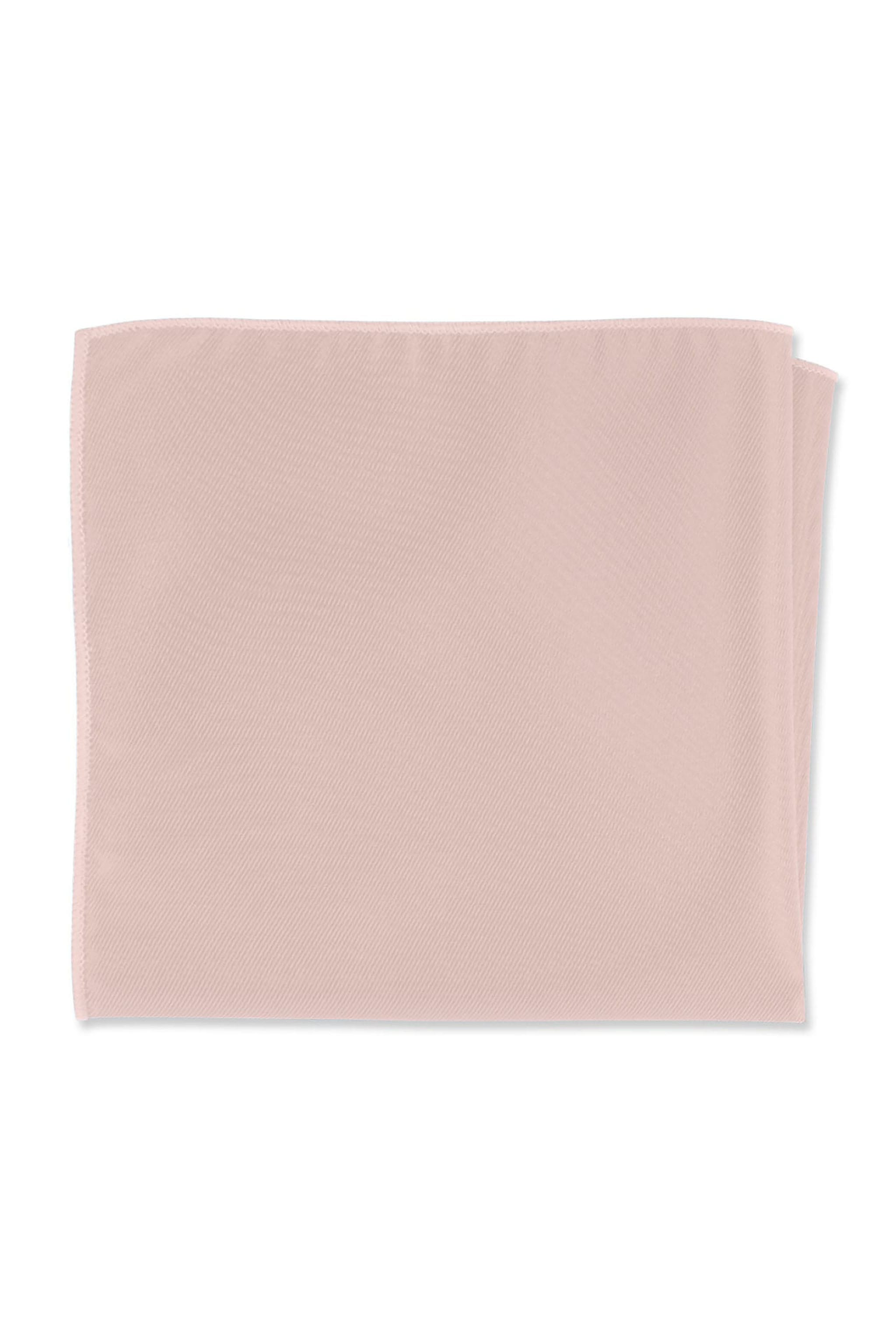 Pink Rose Gold Solid Pocket Square