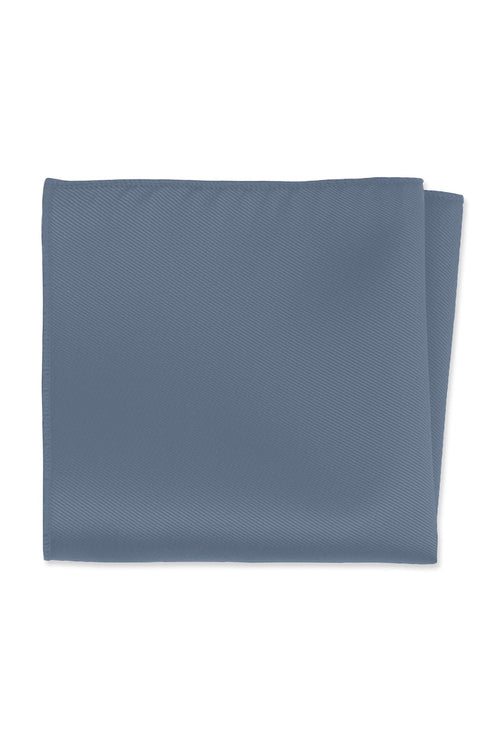 Slate Blue Solid Pocket Square