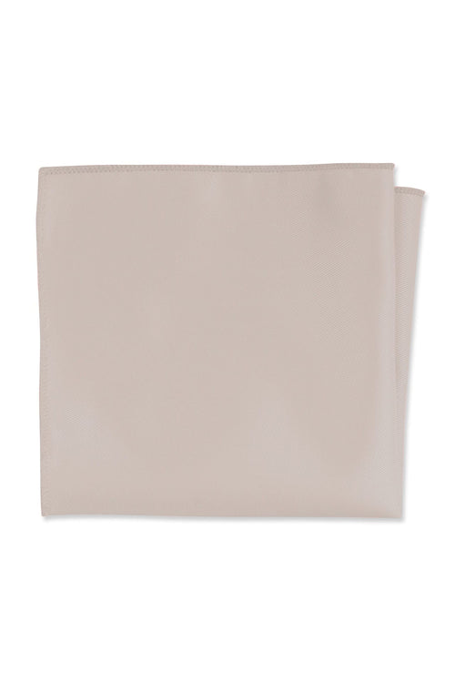 Taupe Solid Pocket Square